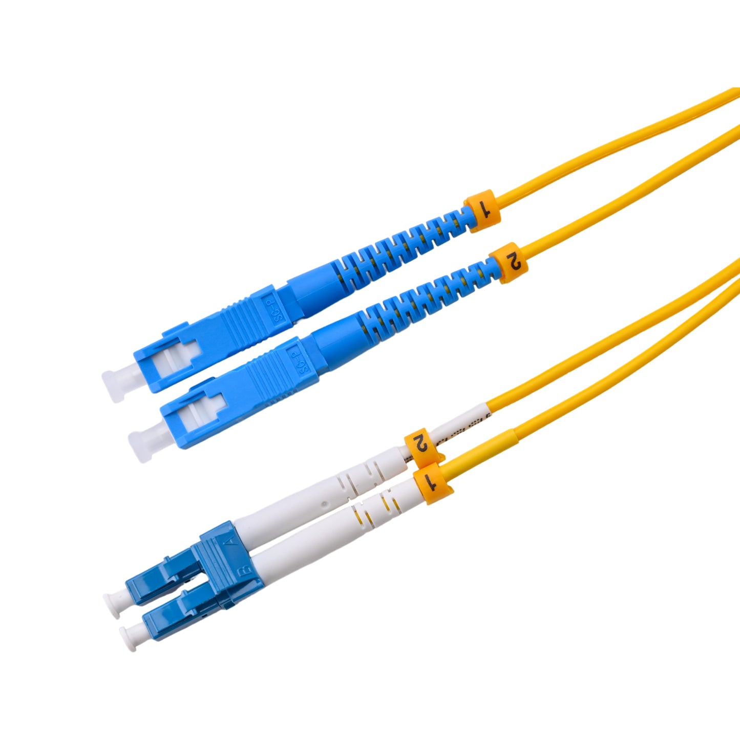 Patchcord SC/UPC - LC/UPC Singlemode OS2 G675A1 Duplex Zip 2.0mm OFNR Yellow