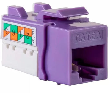 CAT6A Punch Down Keystone Jack Pack of 50 | Unshielded