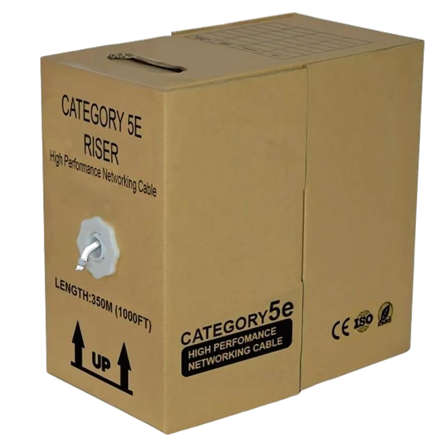 Cat5e Riser Cable | Unshielded Twisted Pair | Solid Bare Copper | 1000 Ft