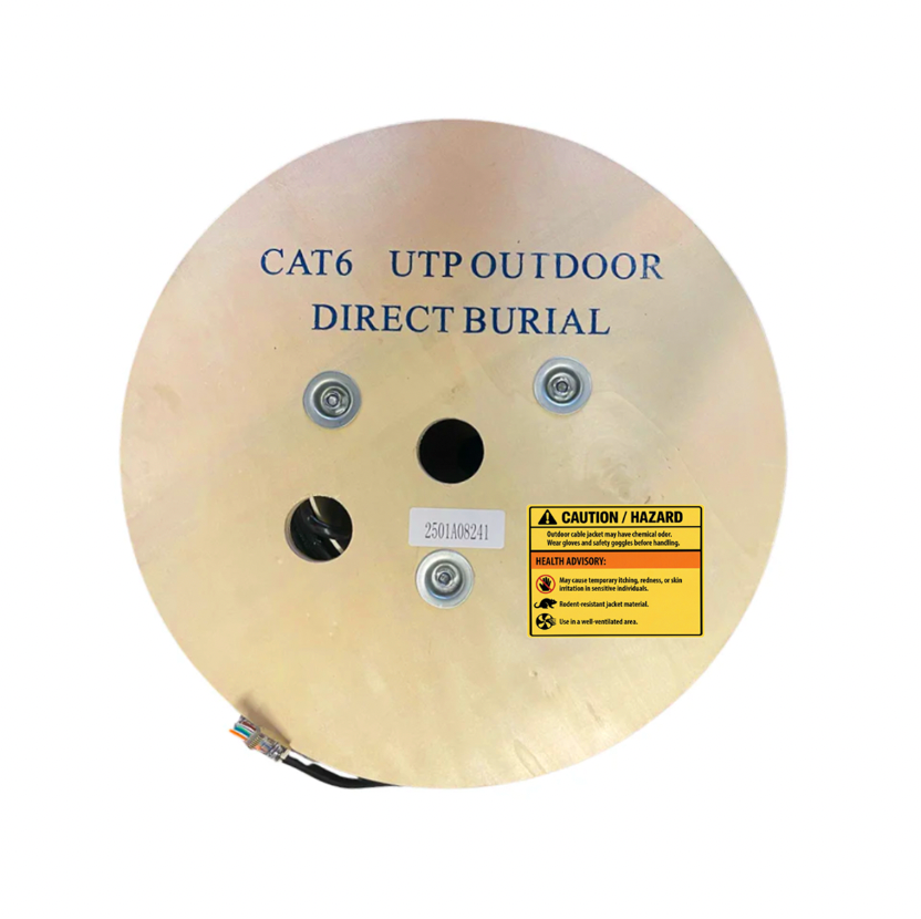 Cat6 Outdoor Direct Burial Gel Filled Unshielded Ethernet Cable 1000. Ft