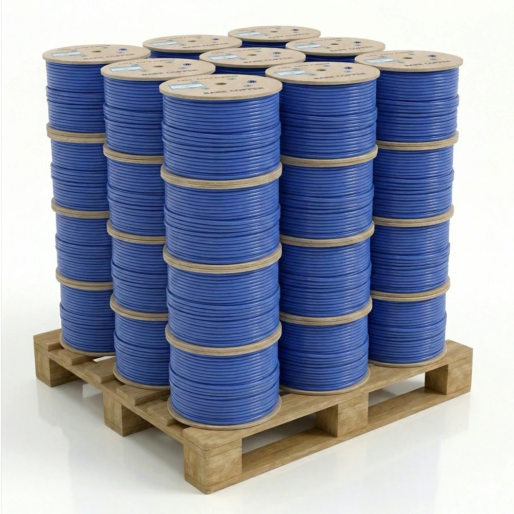Cat6 Plenum Rated Shielded F/UTP 1000 Ft - Pallet of 36 Reels