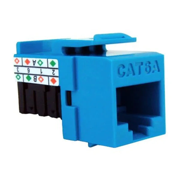 CAT6A Punch Down Keystone Jack Pack of 50 | Unshielded