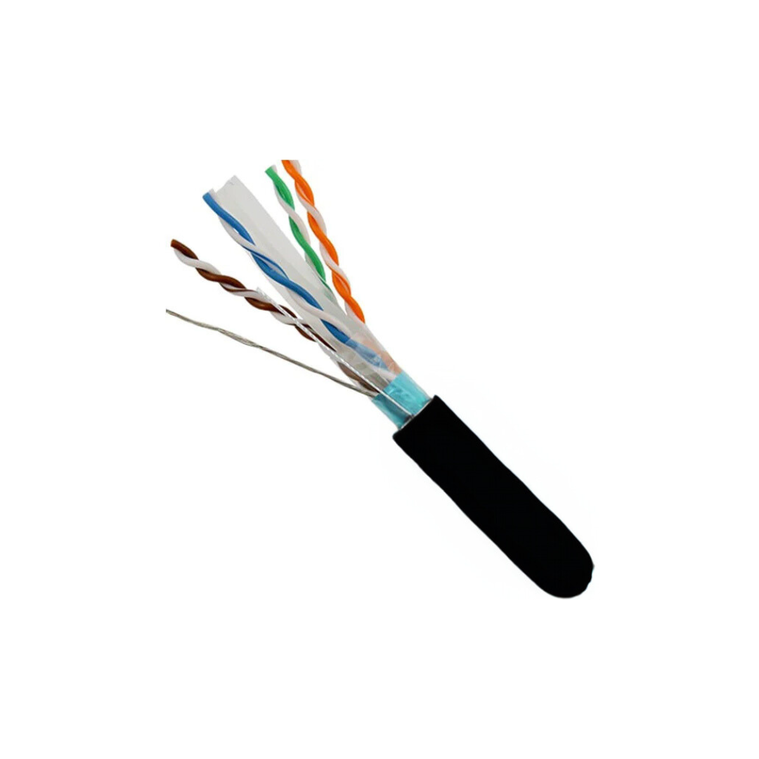 Cat6a Riser Rated Cable | Shielded F/UTP | Solid Bare Copper | 1000 Ft