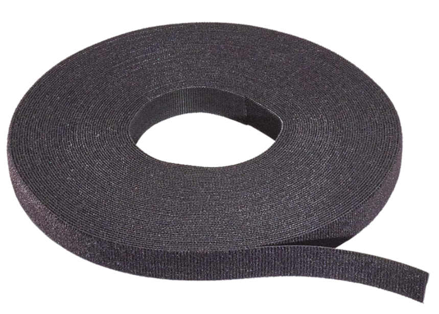 3/4" 50' Black Velcro Style Rip Tie