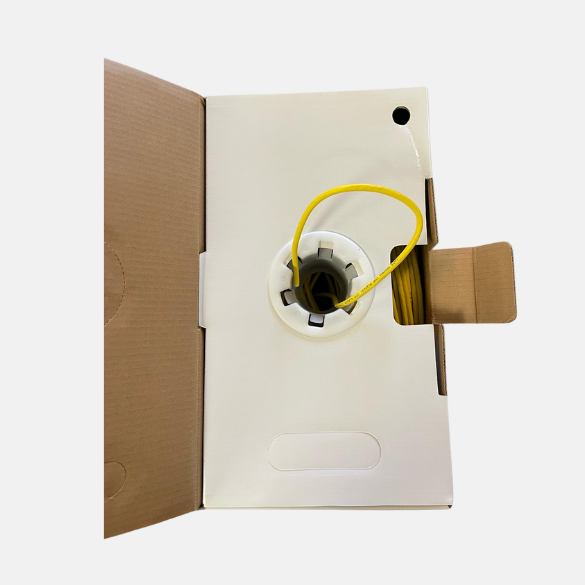 Cat6 Plenum UTP Solid Bare Copper Yellow - Clearance Sale