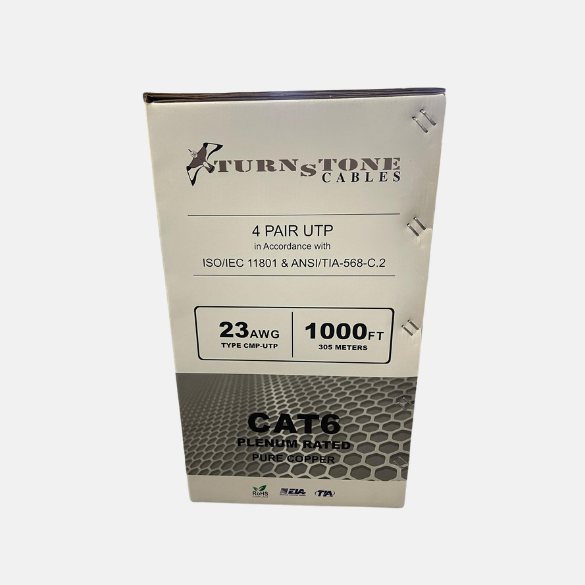 Cat6 Plenum UTP Solid Bare Copper Yellow - Clearance Sale