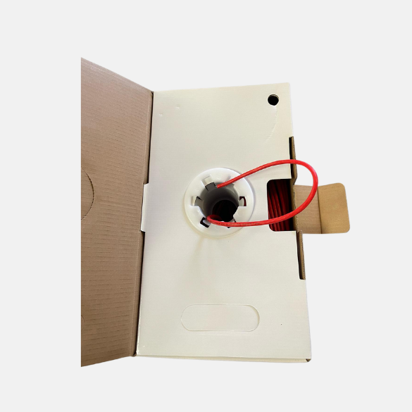 Cat6 Plenum UTP Solid Bare Copper Red - Clearance Sale
