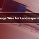 What Gauge Wire for Landscape Lighting?