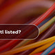 What is ETL Listed?