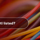 What is ETL Listed?
