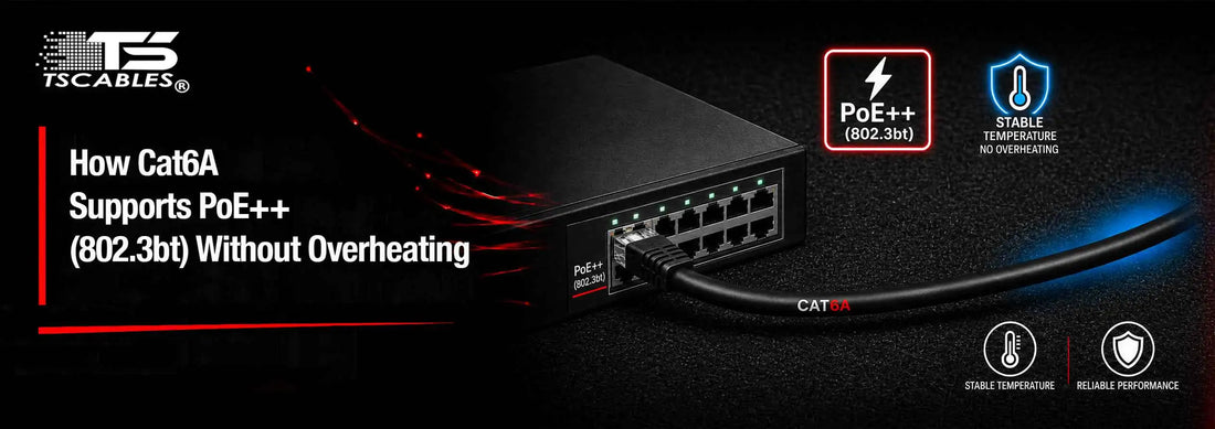 How Cat6A Supports PoE++ (802.3bt) Without Overheating