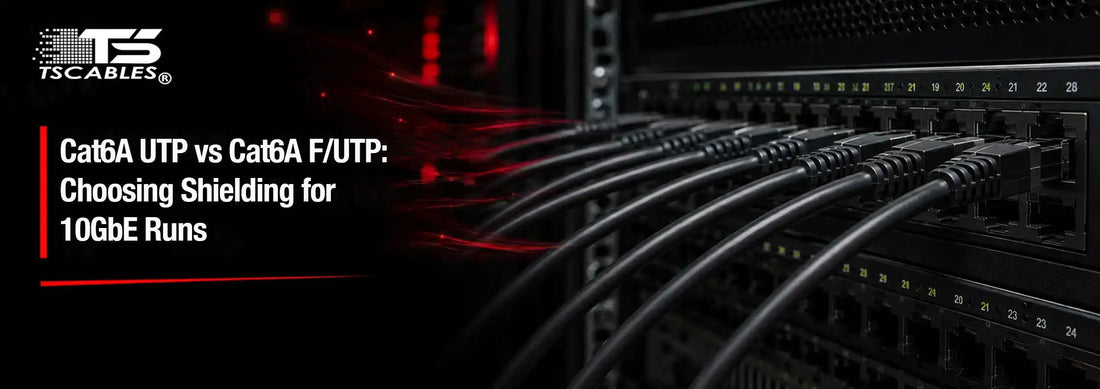 Cat6A UTP vs Cat6A F/UTP Cable