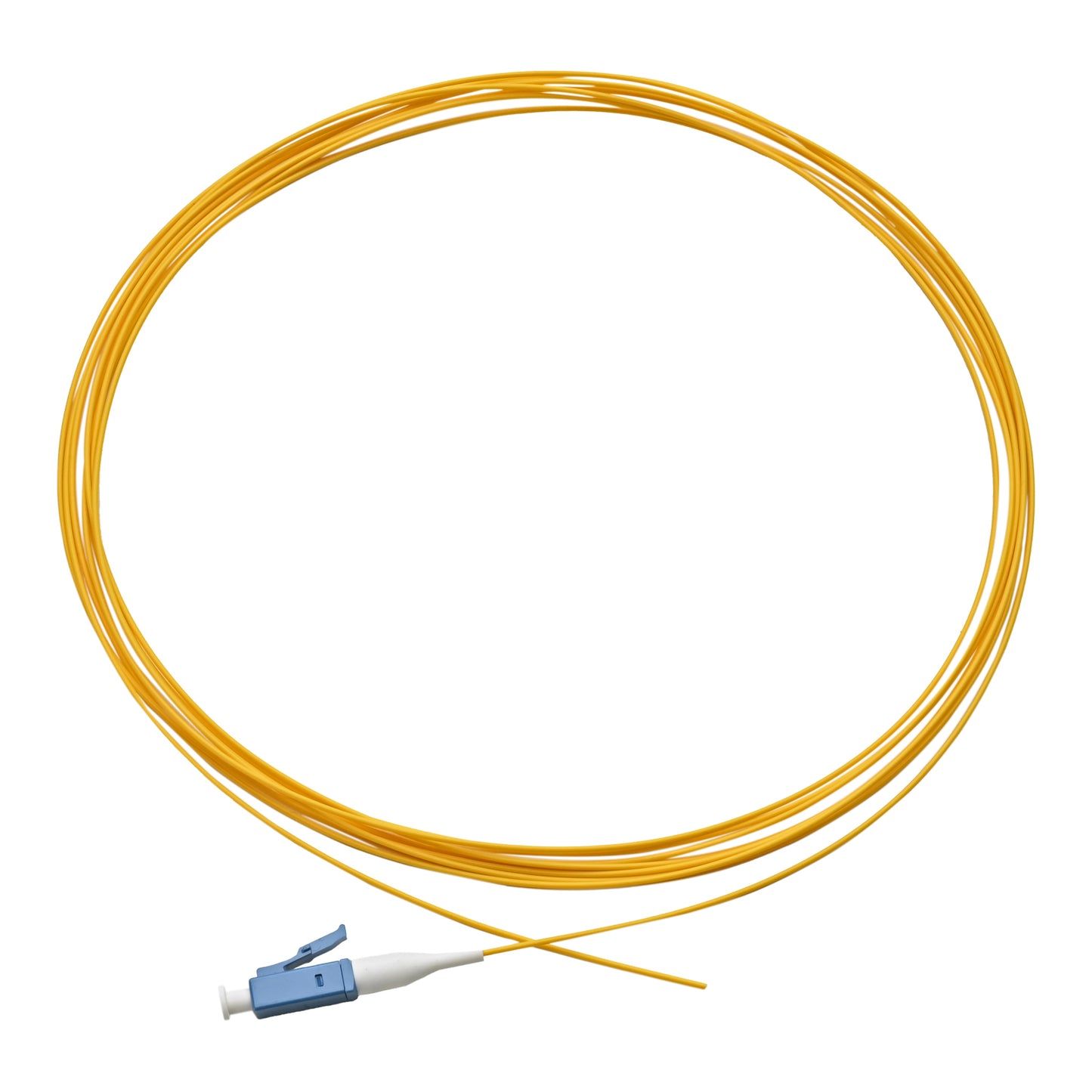 Pigtail LC/UPC Singlemode OS2 9/125 G657A1 SX 0.9mm OFNR Yellow, tight buffer
