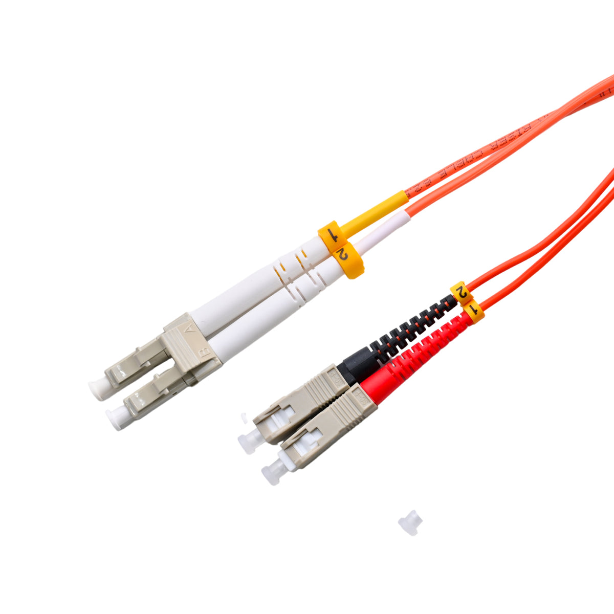 Patchcord SC/UPC - LC/UPC 62.5/125 Multimode OM1 Duplex Zip 2.0mm OFNR Orange