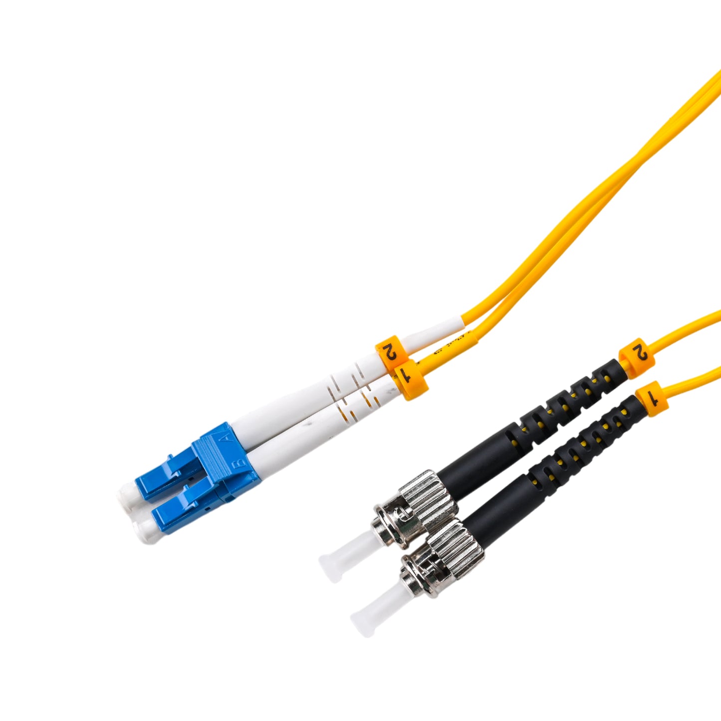 Patchcord LC/UPC - ST/UPC Singlemode OS2 9/125 G675A1 Duplex Zip 2.0mm OFNR Yellow