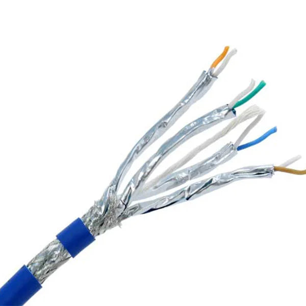 Cat8 Riser Cable | Dual Shield Twisted Pair (S/FTP) | Solid Bare Copper | 500ft