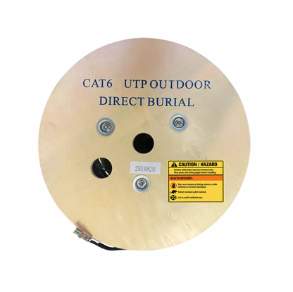 Cat6 Outdoor Direct Burial Gel Filled Unshielded Ethernet Cable 1000. Ft
