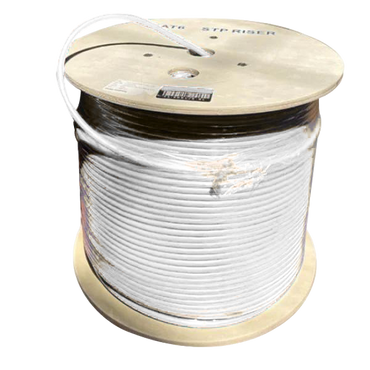 Cat6 Riser Cable | Shielded F/UTP | Solid Bare Copper | 1000 Ft