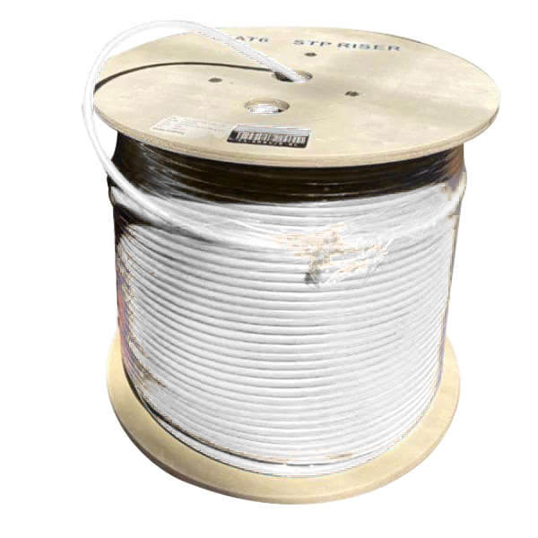 Cat6 Riser Cable | Shielded F/UTP | Solid Bare Copper | 1000 Ft