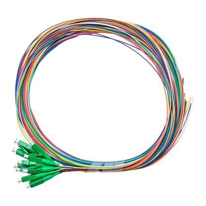 Pigtail LC/APC 12 colors SM G657A1 0.9mm OFNR 3M, tight buffer