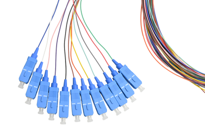Pigtail SC/UPC 12 colors SM G657A1 0.9mm OFNR 3M, semitight