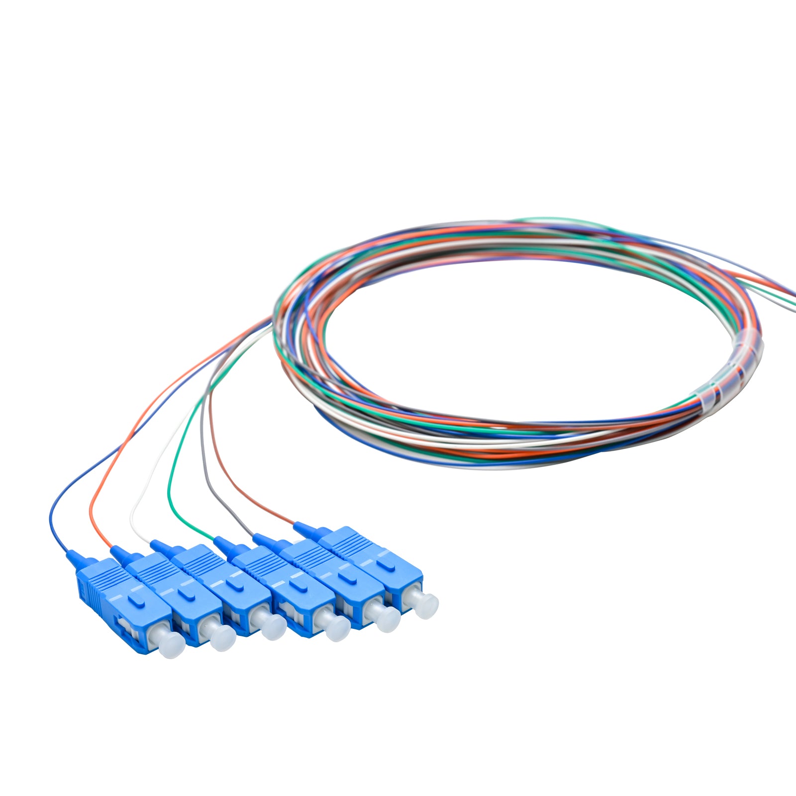 Pigtail SC/UPC 06 colors SM G657A1 0.9mm OFNR 3M, tight buffer