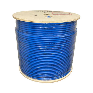 Cat7 Plenum Rated Cable | Shielded (S/FTP) | Solid Bare Copper | 1000 Ft
