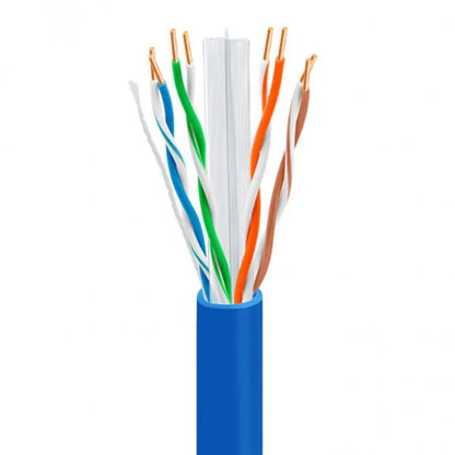 Cat6 Plenum Cable | Unshielded Twisted Pair | 1000 Ft | Purple