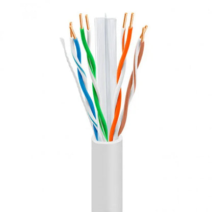 Cat6 Plenum Cable | Unshielded Twisted Pair | 1000 Ft | White