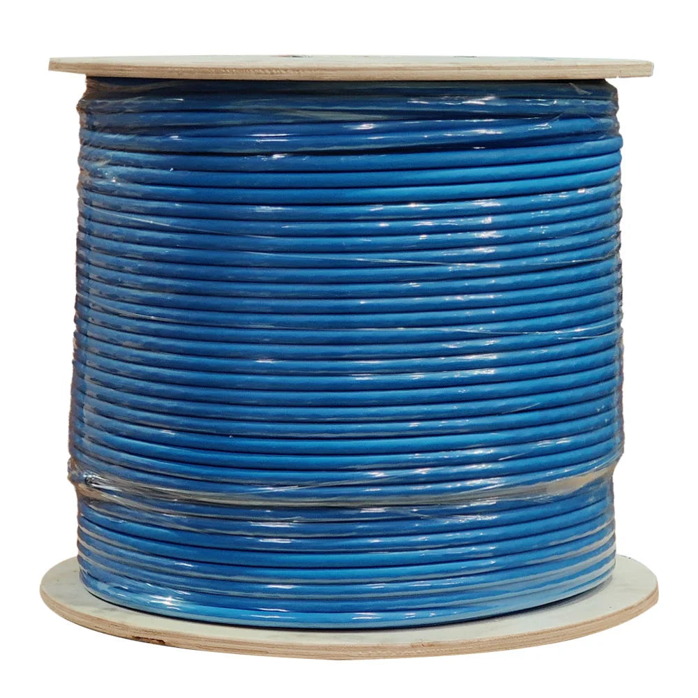 Cat6 Plenum Rated Shielded F/UTP 1000 Ft Cable Blue – TURNSTONE CABLES