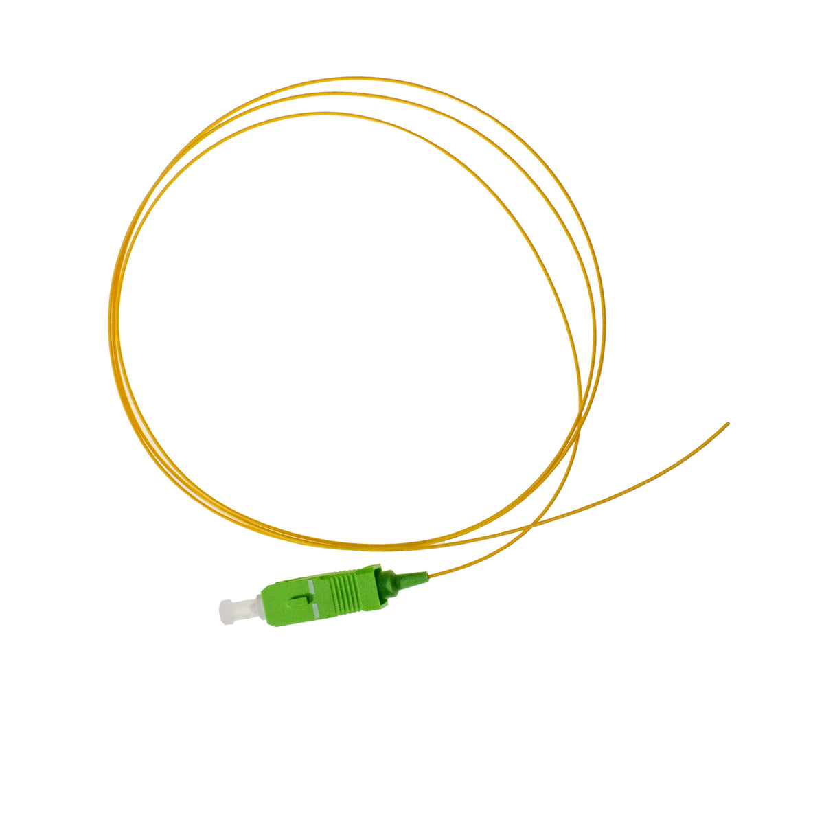 Pigtail SC/APC SM G657A1 SX 0.9mm OFNR 3M Yellow, semi tight