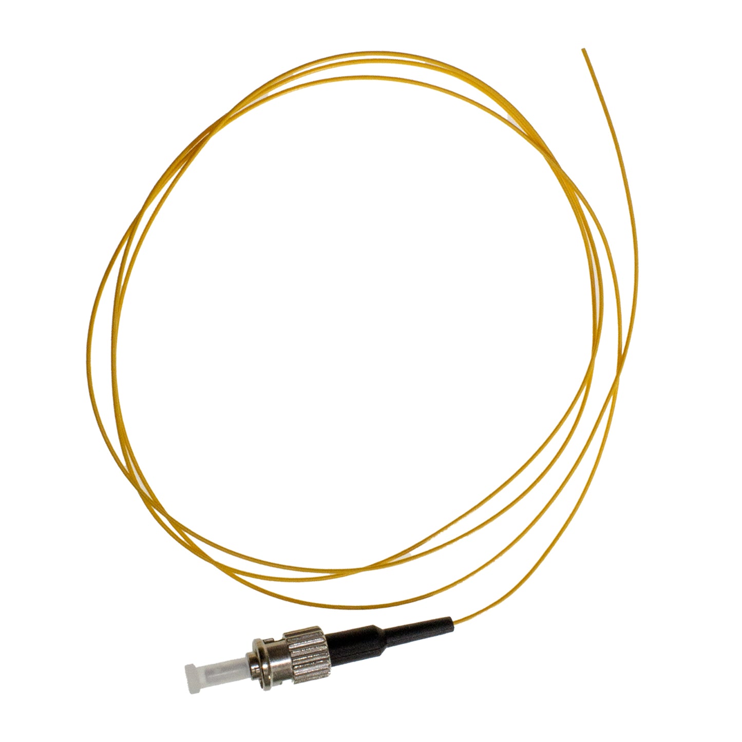Pigtail ST/UPC SM G657A1 SX 0.9mm OFNR Yellow, tight buffer