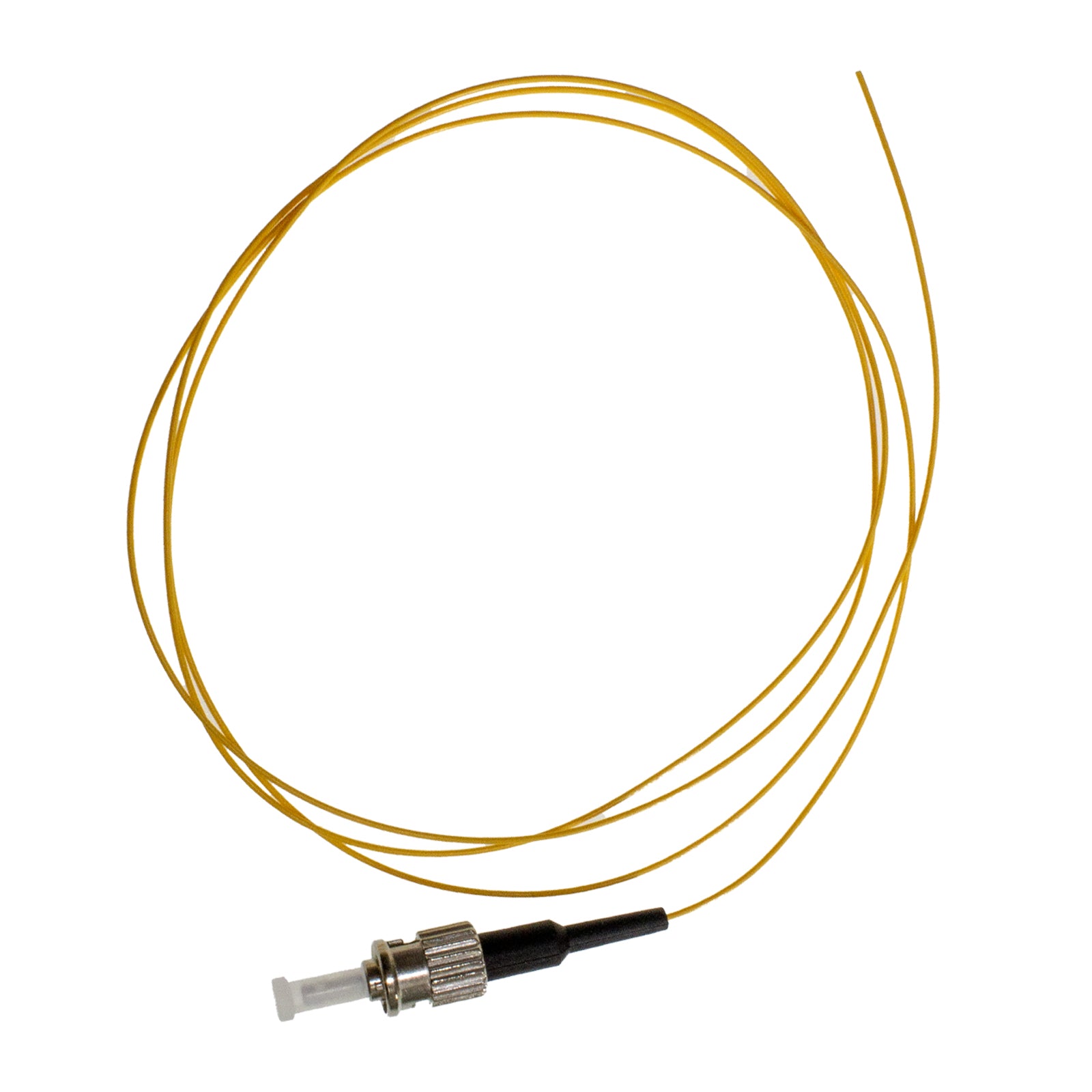Pigtail ST/UPC SM G657A1 SX 0.9mm OFNR Yellow, tight buffer